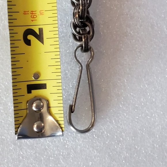 Vintage 50s? Sanford Sancrest R American Indian Heavy Silver Link Chain Belt?‎ main image 4